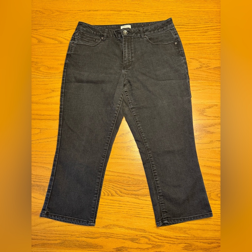 Coldwater Creek Women's Black Cropped Jeans